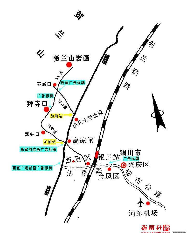 宁夏景点推荐路线地图(宁夏游景点大全及线路图)